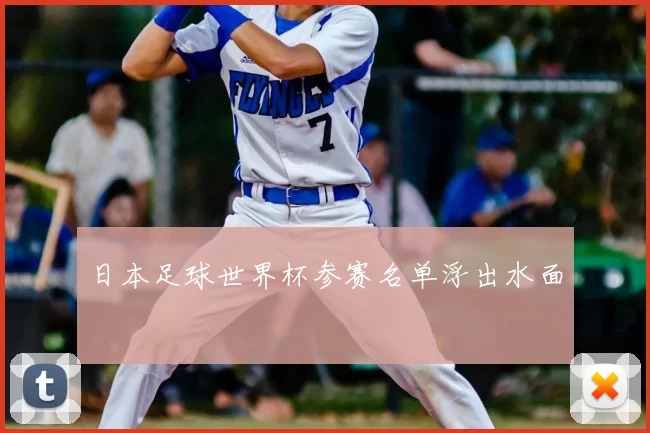 日本足球世界杯参赛名单浮出水面