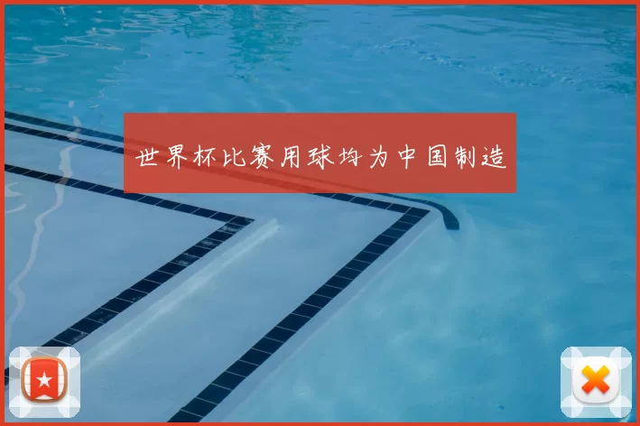 世界杯比赛用球均为中国制造