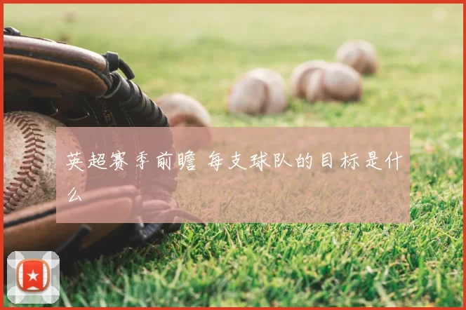 英超赛季前瞻 每支球队的目标是什么