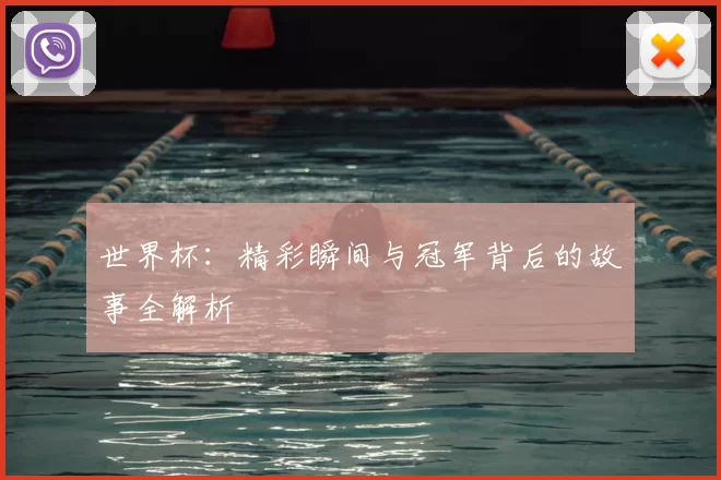 世界杯:精彩瞬间与冠军背后的故事全解析