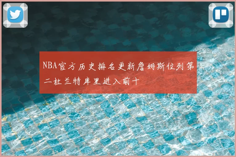 NBA官方历史排名更新詹姆斯位列第二杜兰特库里进入前十